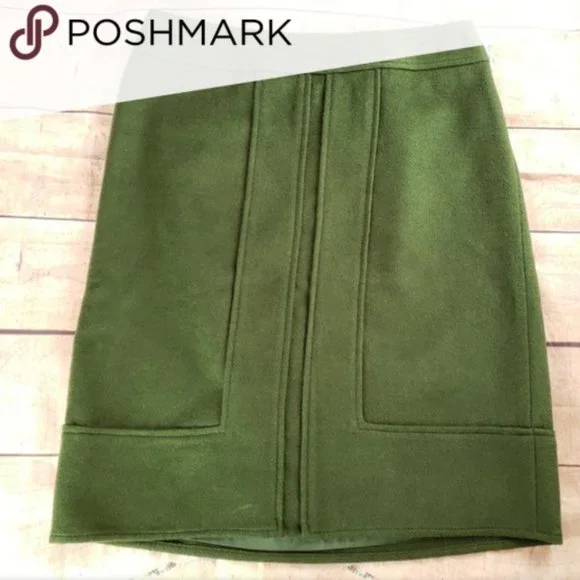 Ann Taylor Wool Blend Pencil Skirt Size 2 - Picture 2 of 6